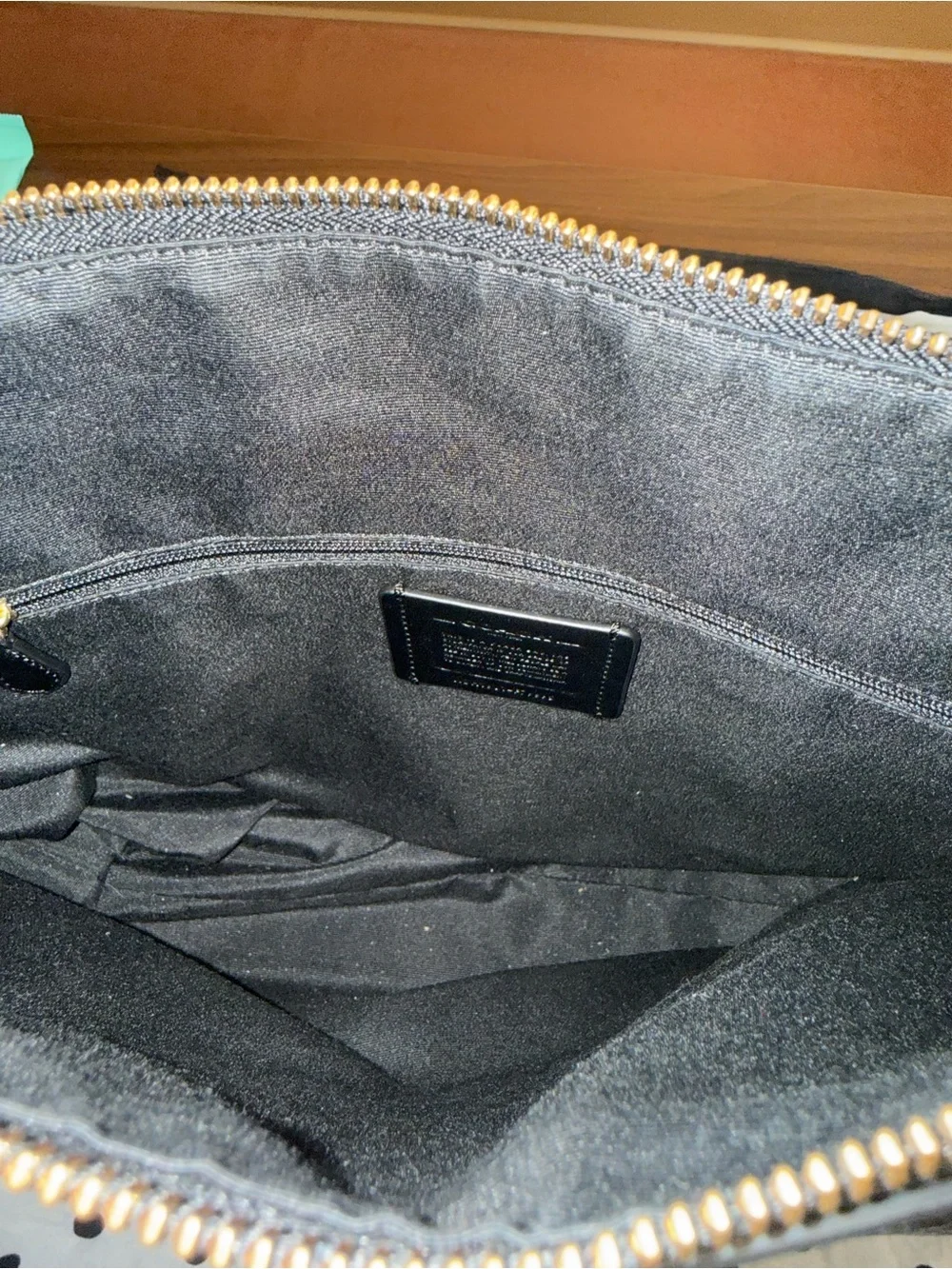 COACH Marlon Hobo Bag Black Pebble Leather Suede Crossbody Handbag F79995